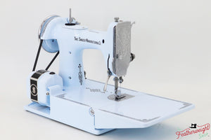 Singer Featherweight Top Decal 221 Fully Restored in Cinderella Blue, AF383*** - SCARCE
