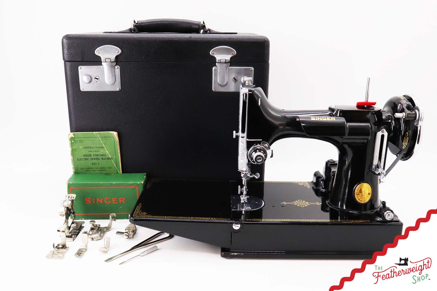 Singer Featherweight 221 Sewing Machine, AF378*** - 1939