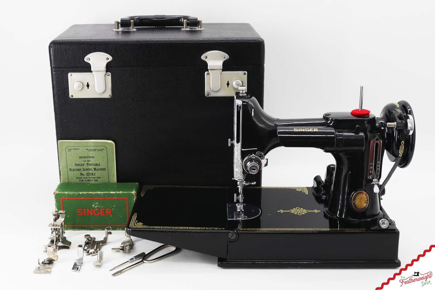Singer Featherweight 221K Sewing Machine - Centennial, EG6388** - 1951
