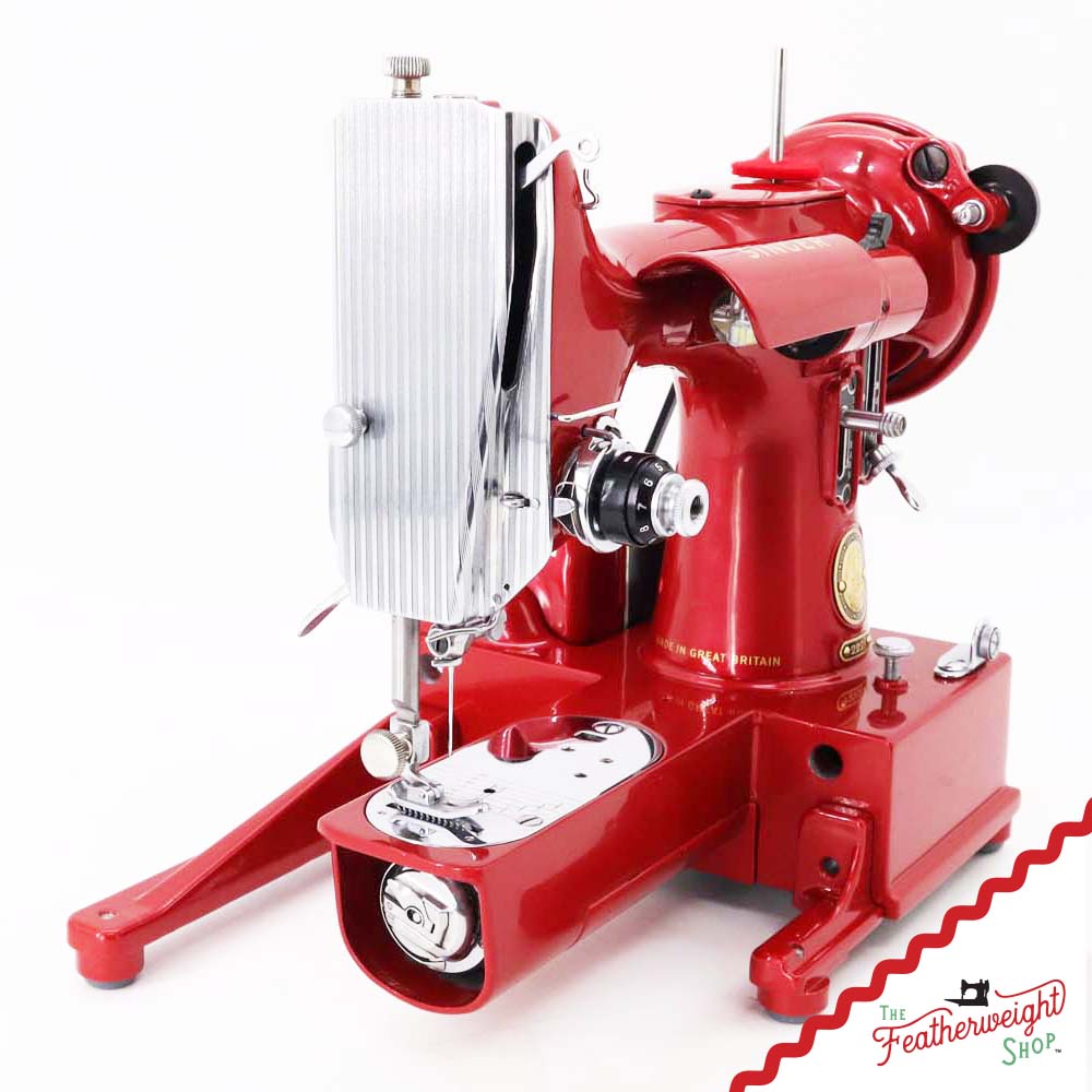 Singer Featherweight 222K - EP1310** - Fully Restored in Candy Apple Red