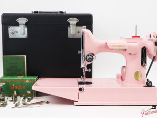 Load image into Gallery viewer, Singer Featherweight 221, AJ205*** - Fully Restored in Rosy Posy Pink