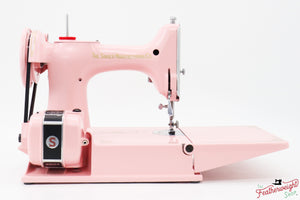 Singer Featherweight 221, AJ205*** - Fully Restored in Rosy Posy Pink