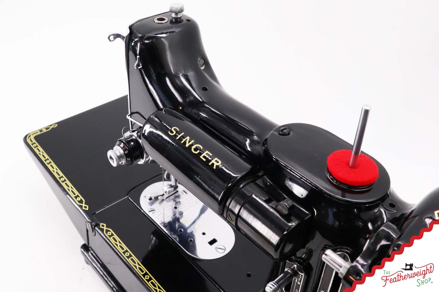 Singer Featherweight 222K Sewing Machine, Red 'S' - EP76078* - 1959