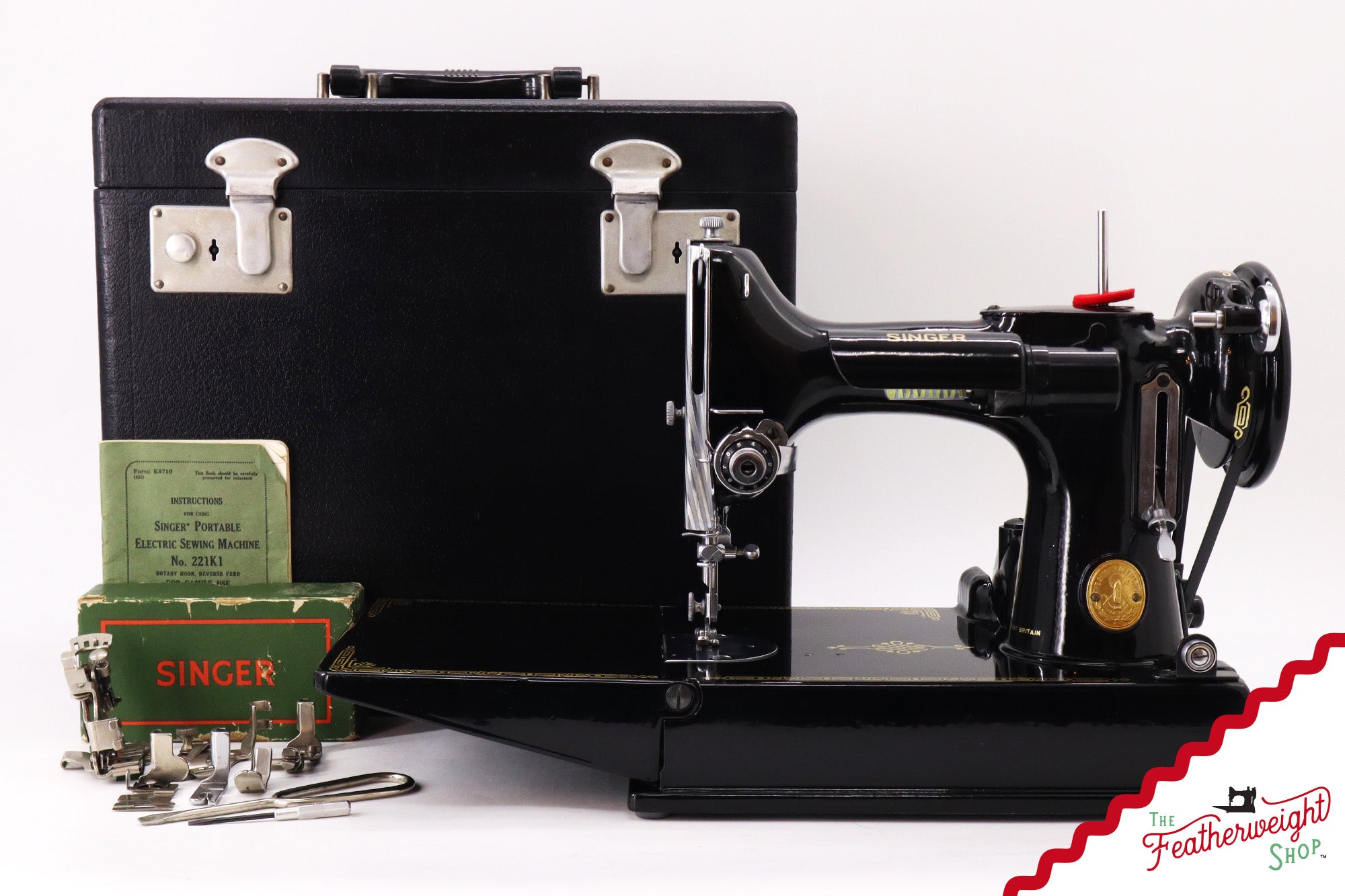 Singer Featherweight 221K Sewing Machine, 1952 - EH2448**