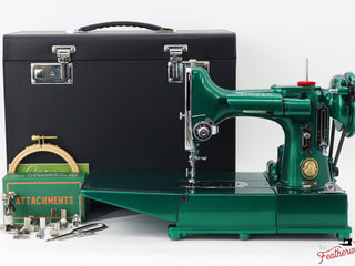 Load image into Gallery viewer, Singer Featherweight 222K - EP7607** - Fully Restored in Emerald Green
