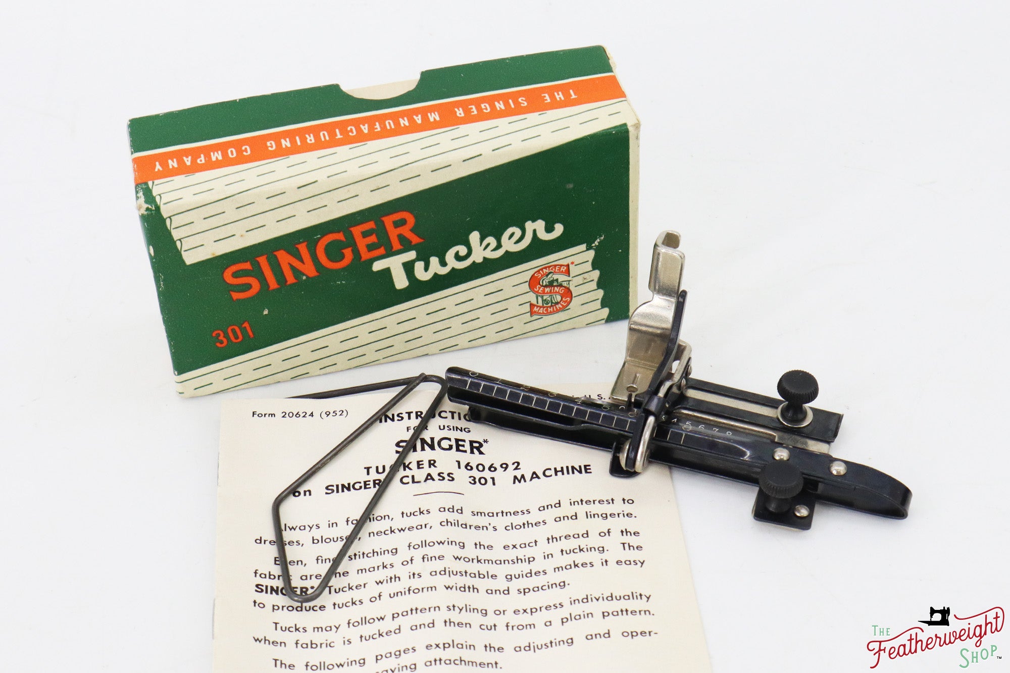 Tucker Pintuck Attachment, BLACKSIDE SET, Singer (Vintage Original)