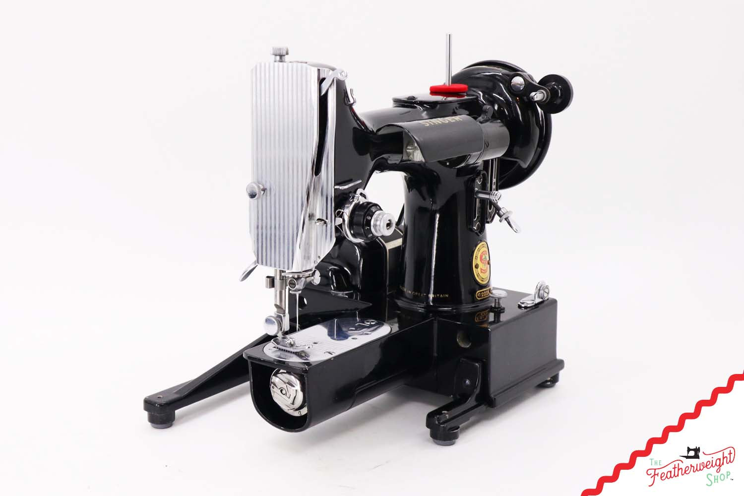 Singer Featherweight 222K Sewing Machine, Red 'S' - EP76078* - 1959