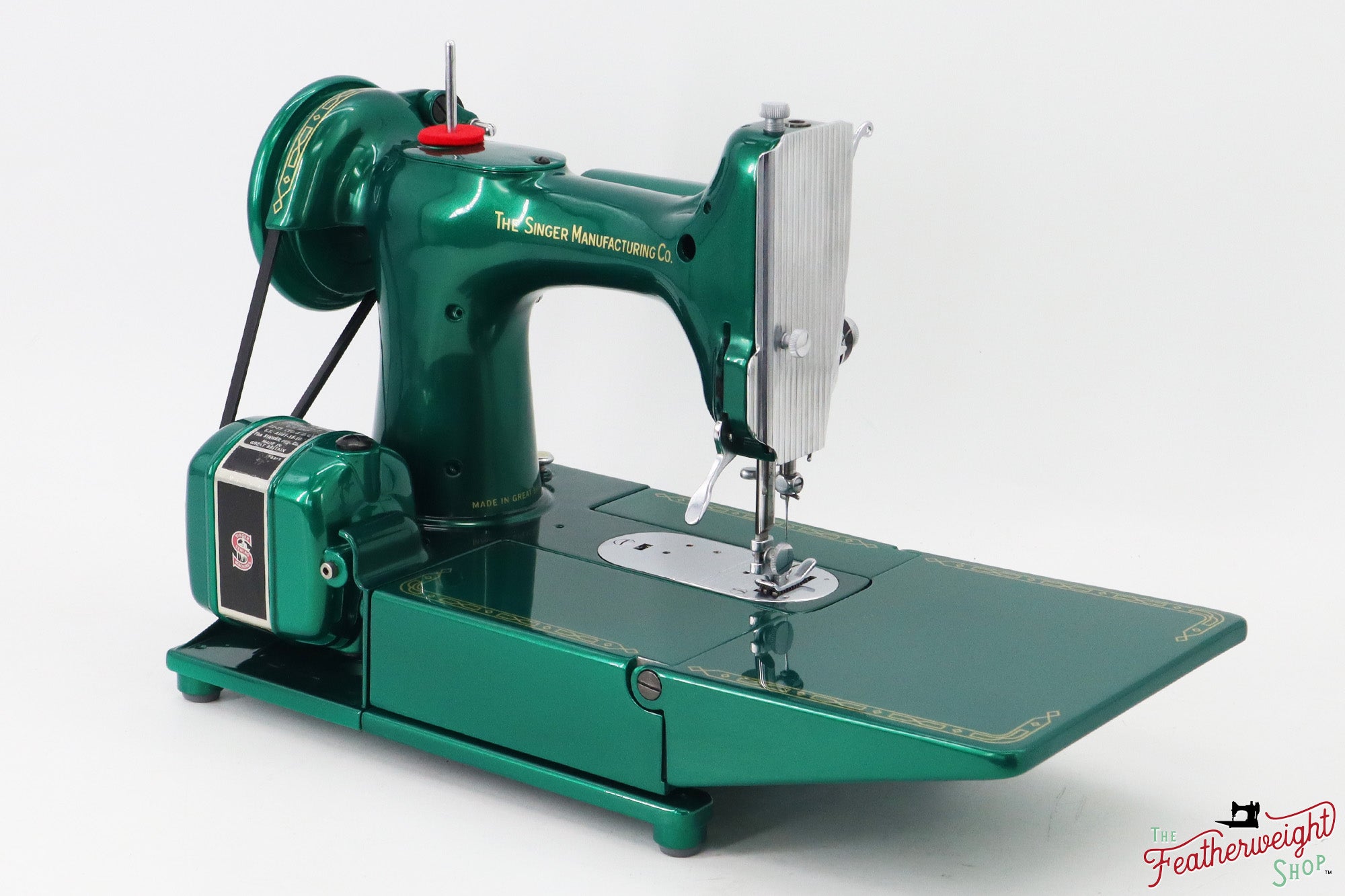 Singer Featherweight 222K - EP7607** - Fully Restored in Emerald Green