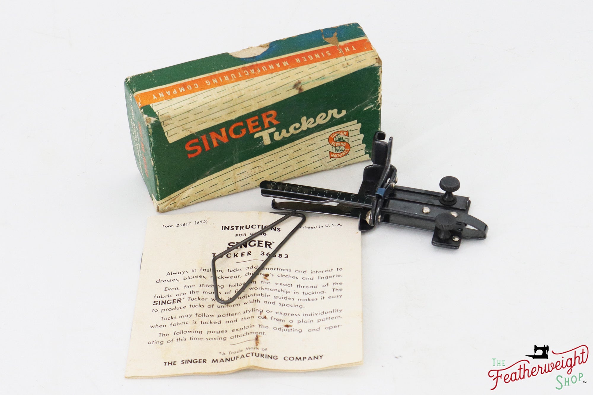 Tucker Pintuck Attachment, BLACKSIDE SET, Singer (Vintage Original)