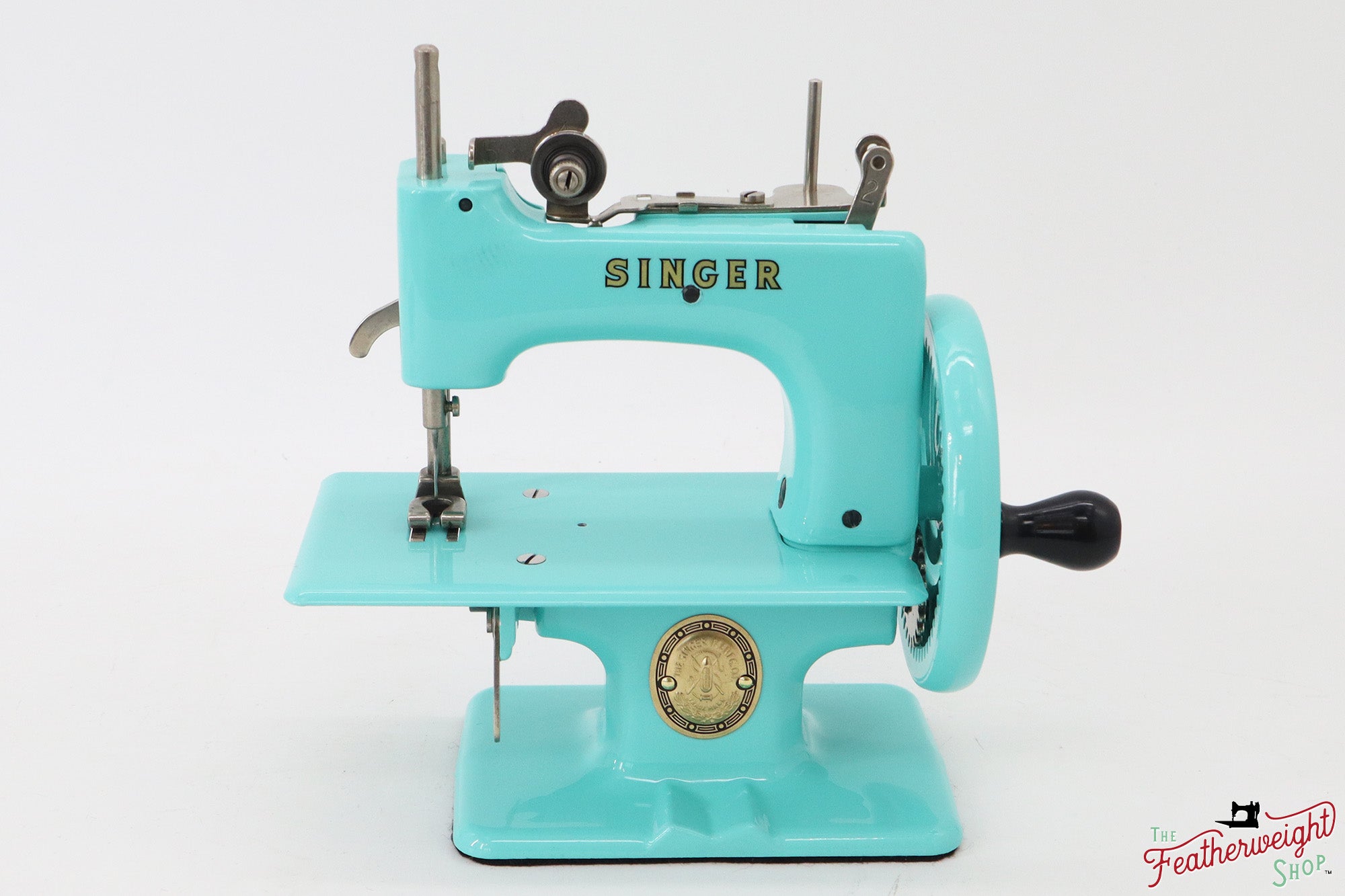 Singer Sewhandy Model 20 - Fully Restored in Tiffany Blue - March 2024, Faire