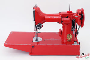 Singer Featherweight 221K, Red 'S', ES874*** - Fully Restored in Liberty Red