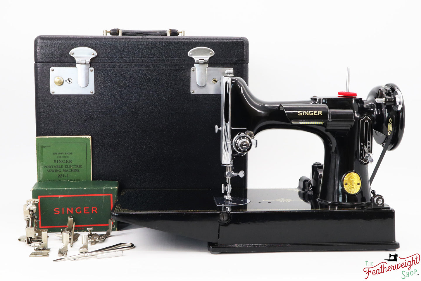 Singer Featherweight 221 Sewing Machine, AJ001*** - 1948