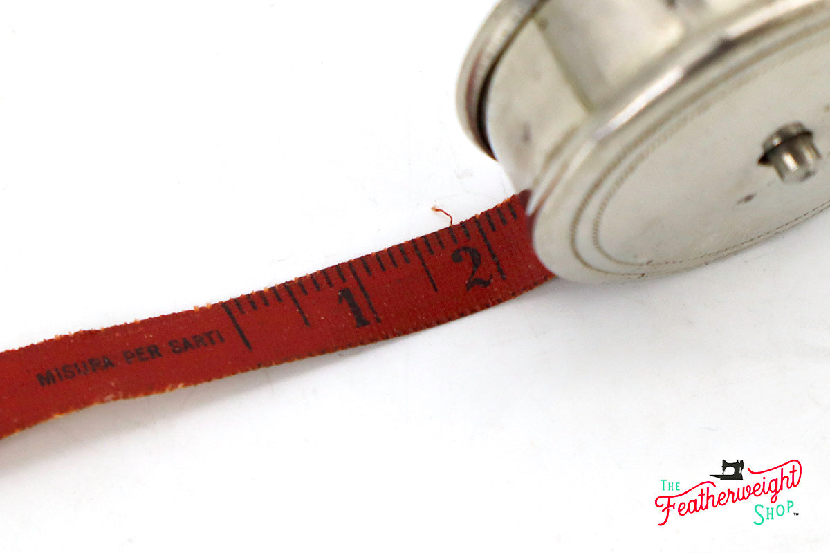 Measuring Tape, Retractable Singer Italian (Vintage Original) - RARE