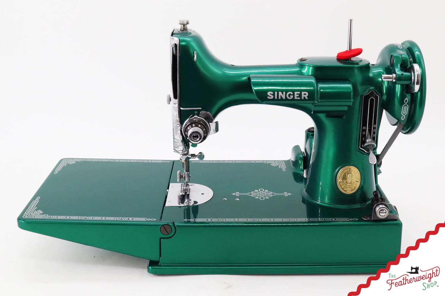Singer Featherweight 221 AH053*** - Fully Restored in Emeral Green
