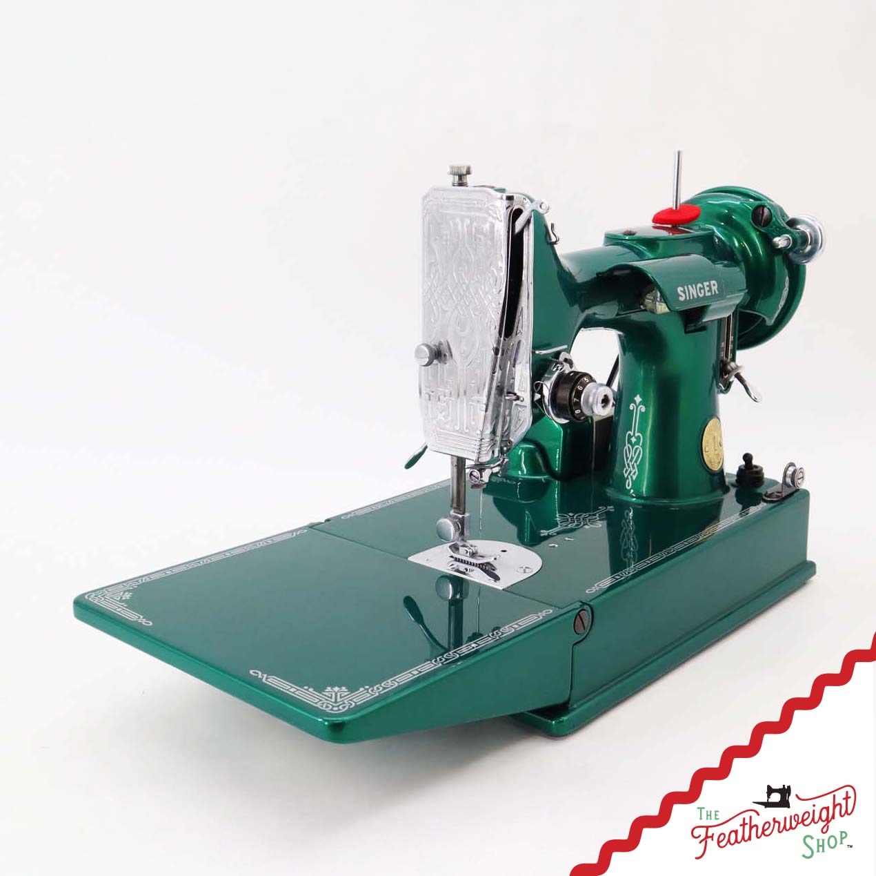 Singer Featherweight 221 AH053*** - Fully Restored in Emeral Green