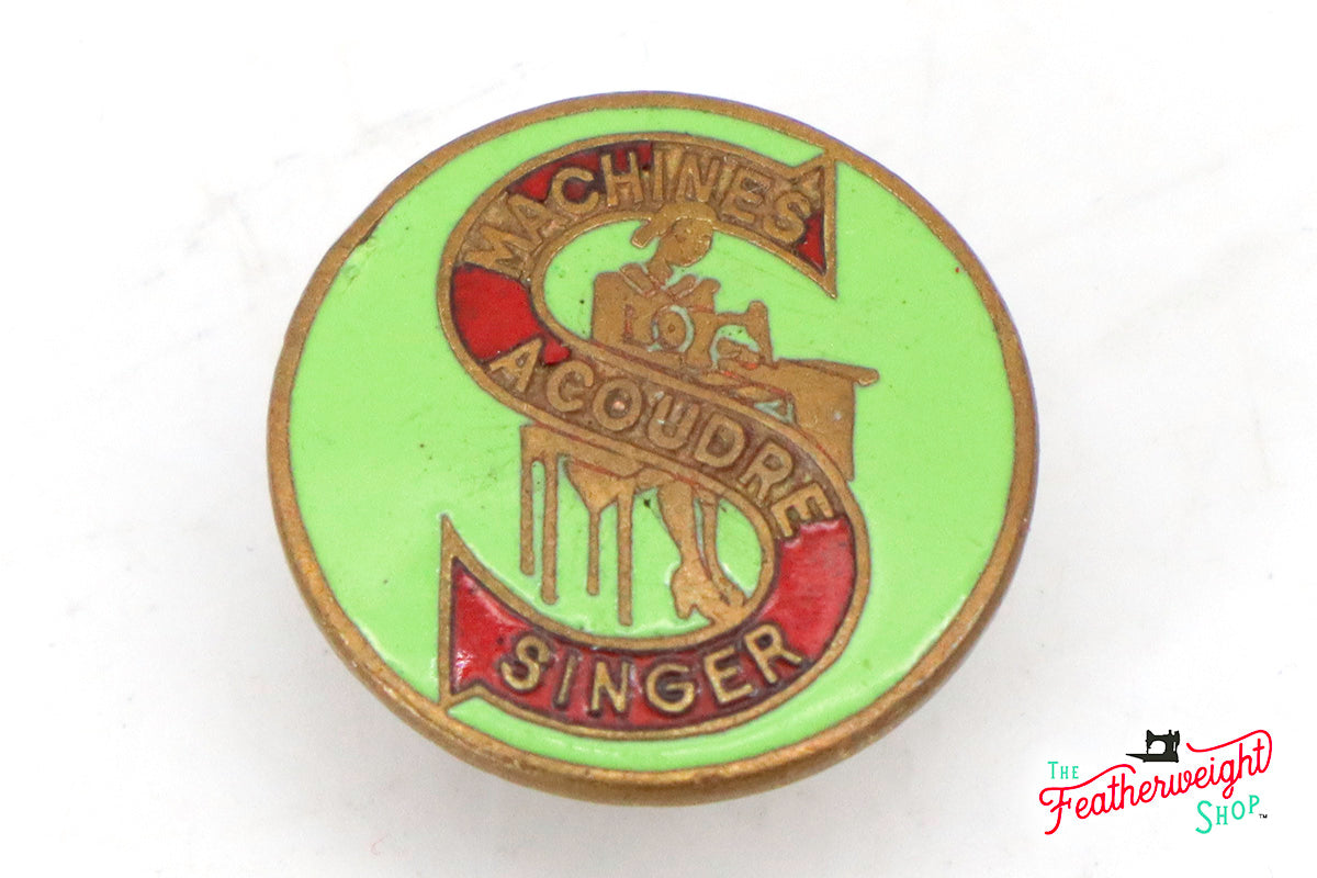 Employee's Lapel Pin, French - RARE Singer (Vintage Original)