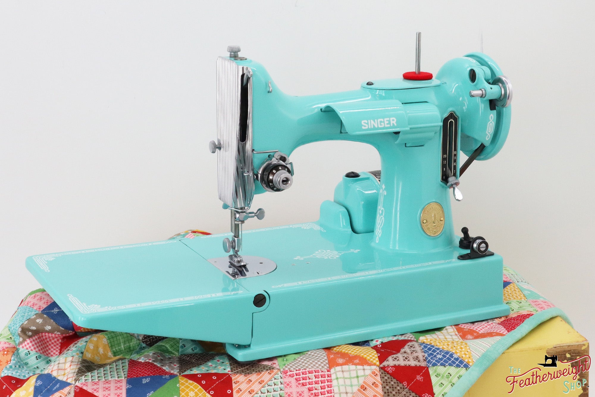 Singer Featherweight 221, AH334*** - Fully Restored in Tiffany Blue