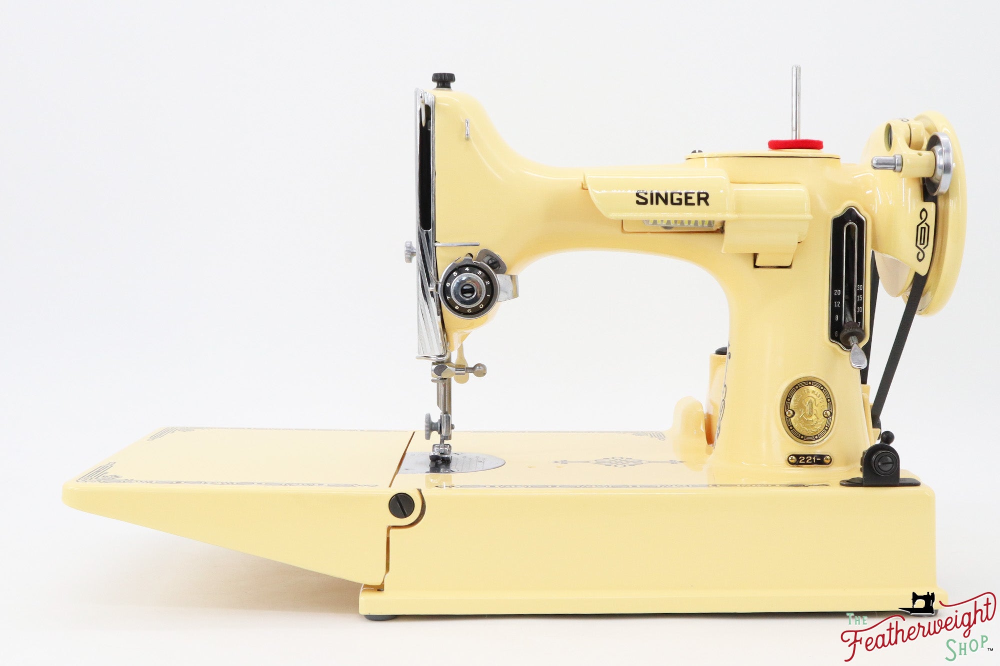 Singer Featherweight 221, AL562*** - Fully Restored in Happy Yellow