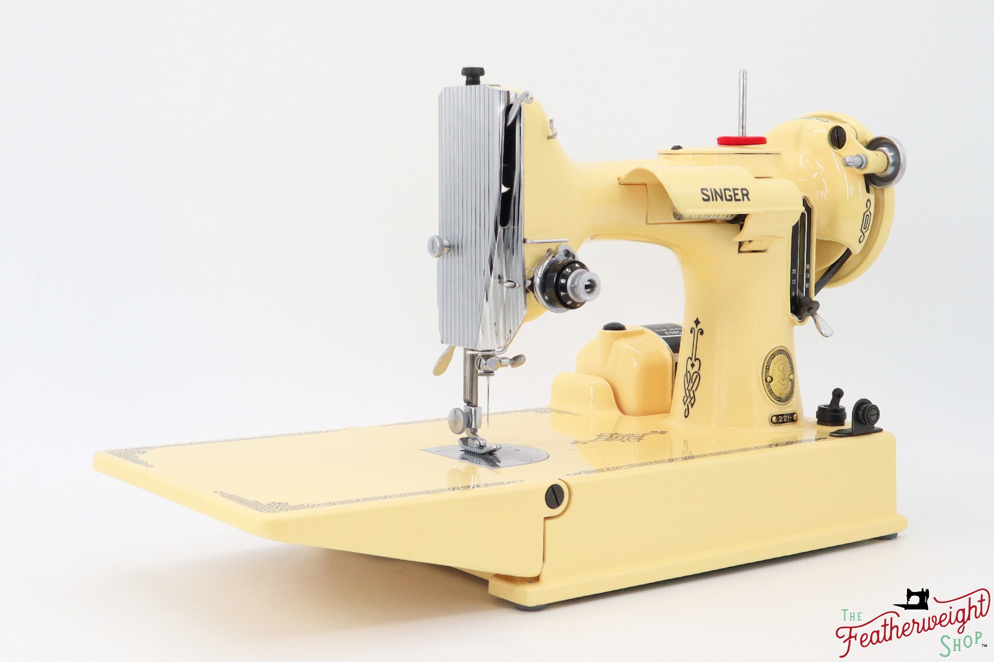 Singer Featherweight 221, AL562*** - Fully Restored in Happy Yellow