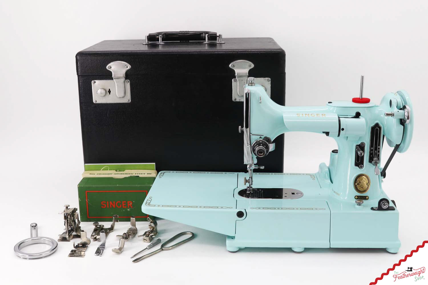 Singer Featherweight 222K - EJ6261** - Fully Restored in Snowflake Blue