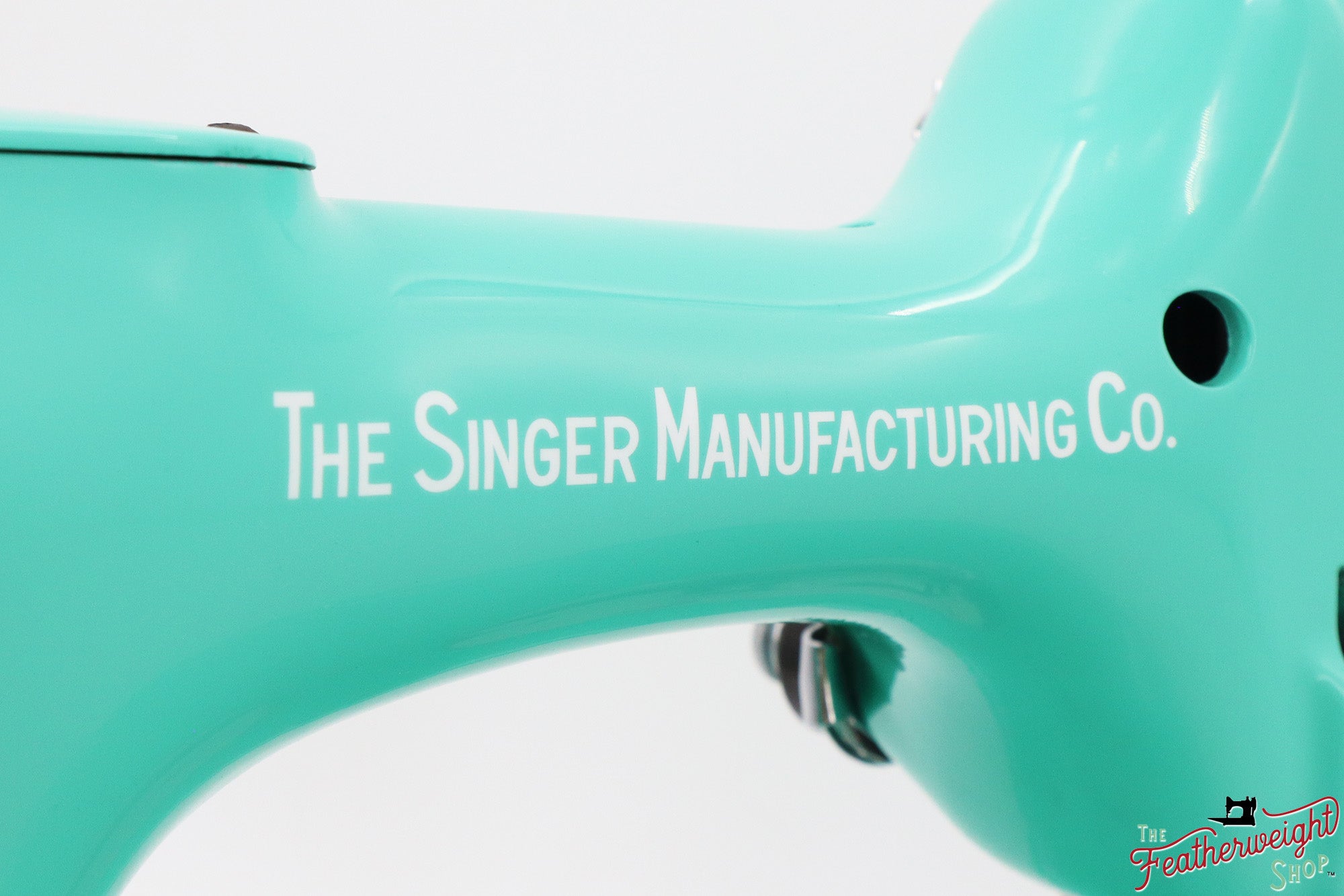 Singer Featherweight 221, AJ217*** - Fully Restored in Caribbean Sea Green