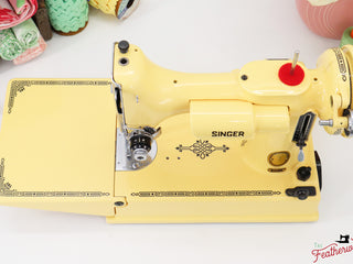 Load image into Gallery viewer, Singer Featherweight 221, AL562*** - Fully Restored in Happy Yellow