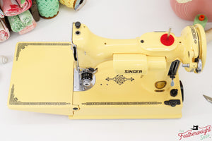 Singer Featherweight 221, AL562*** - Fully Restored in Happy Yellow