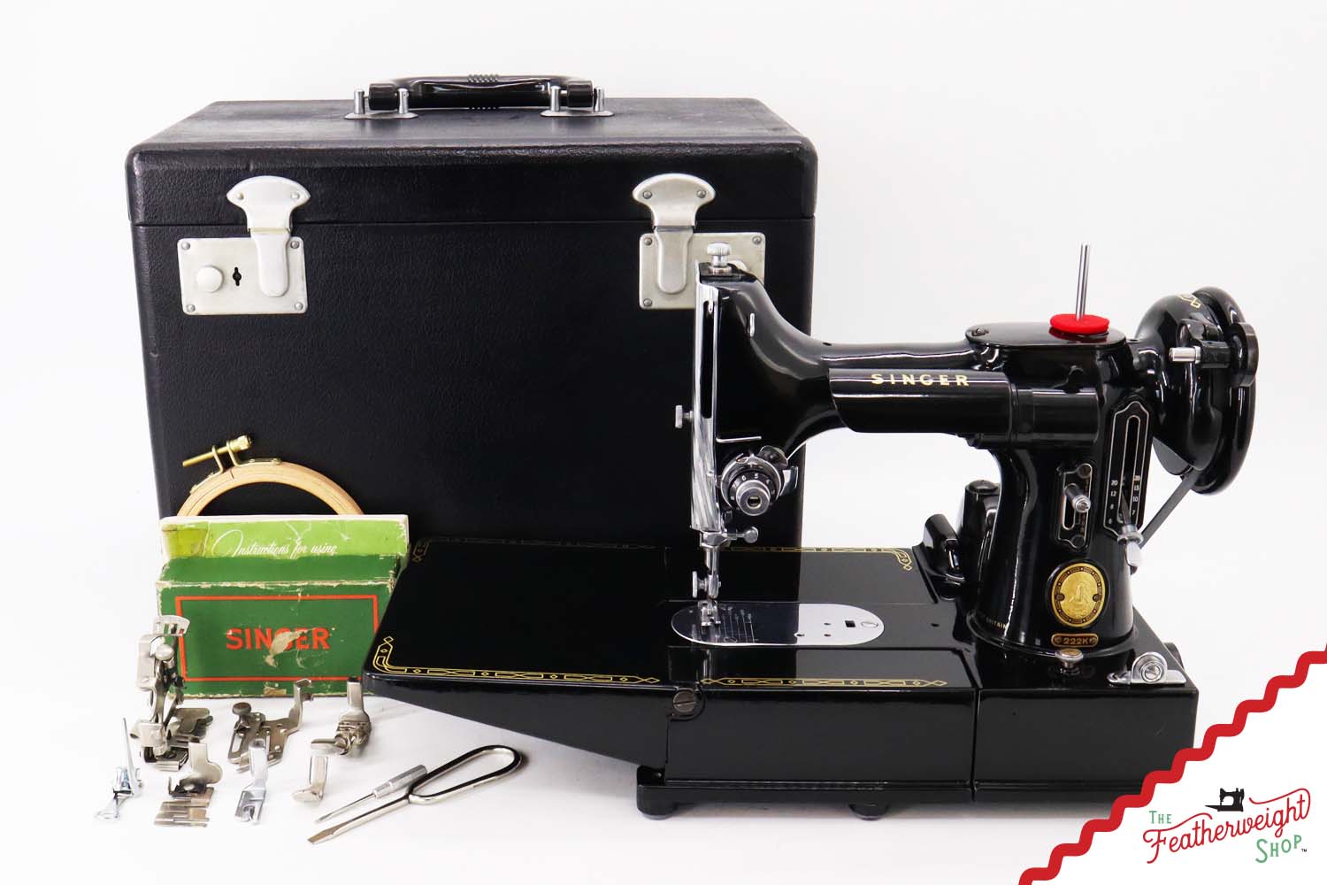 Singer Featherweight 222K Sewing Machine - EM6055**, 1957