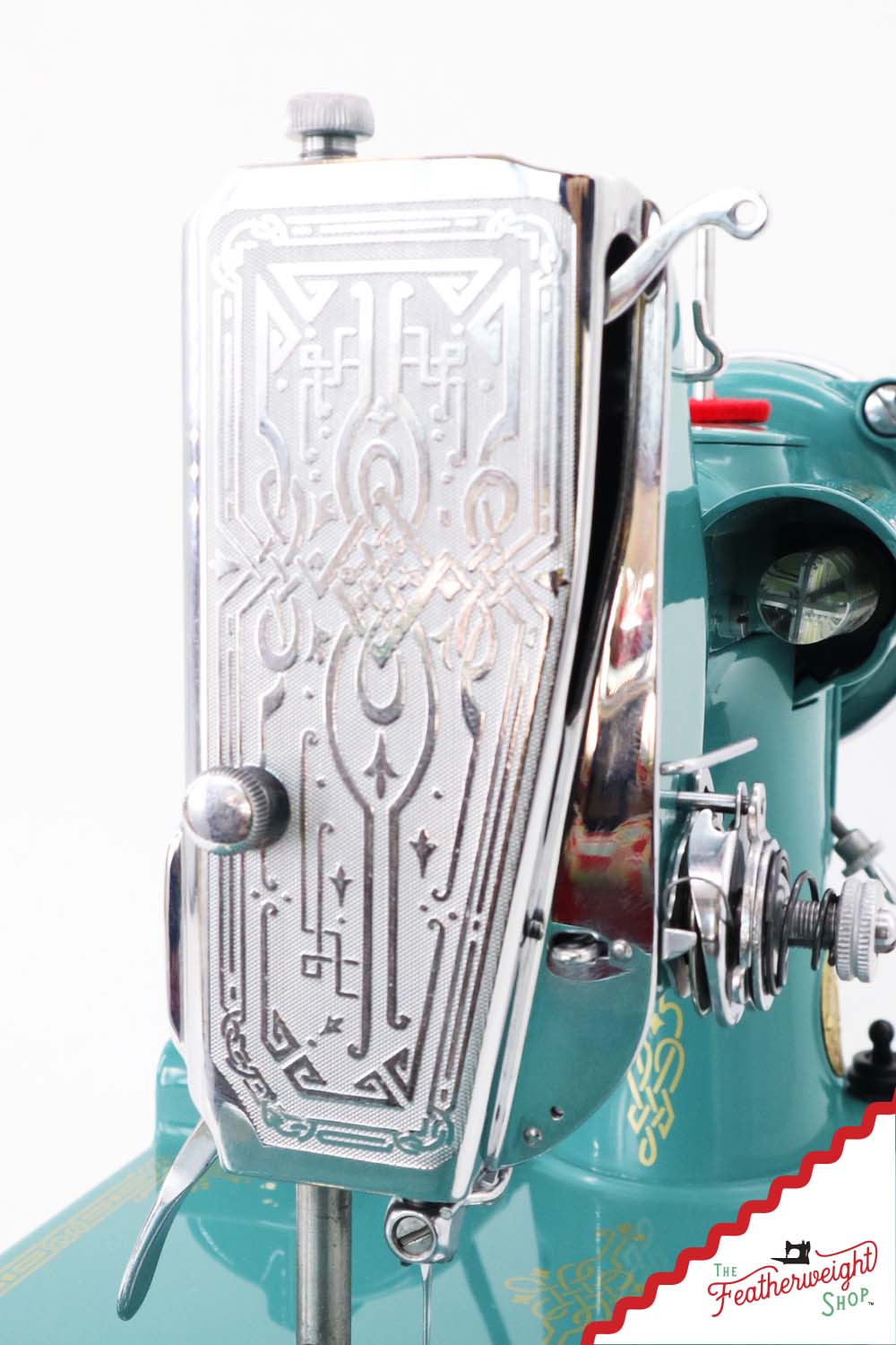 Singer Featherweight 221, AE079*** - Fully Restored in Lagoon