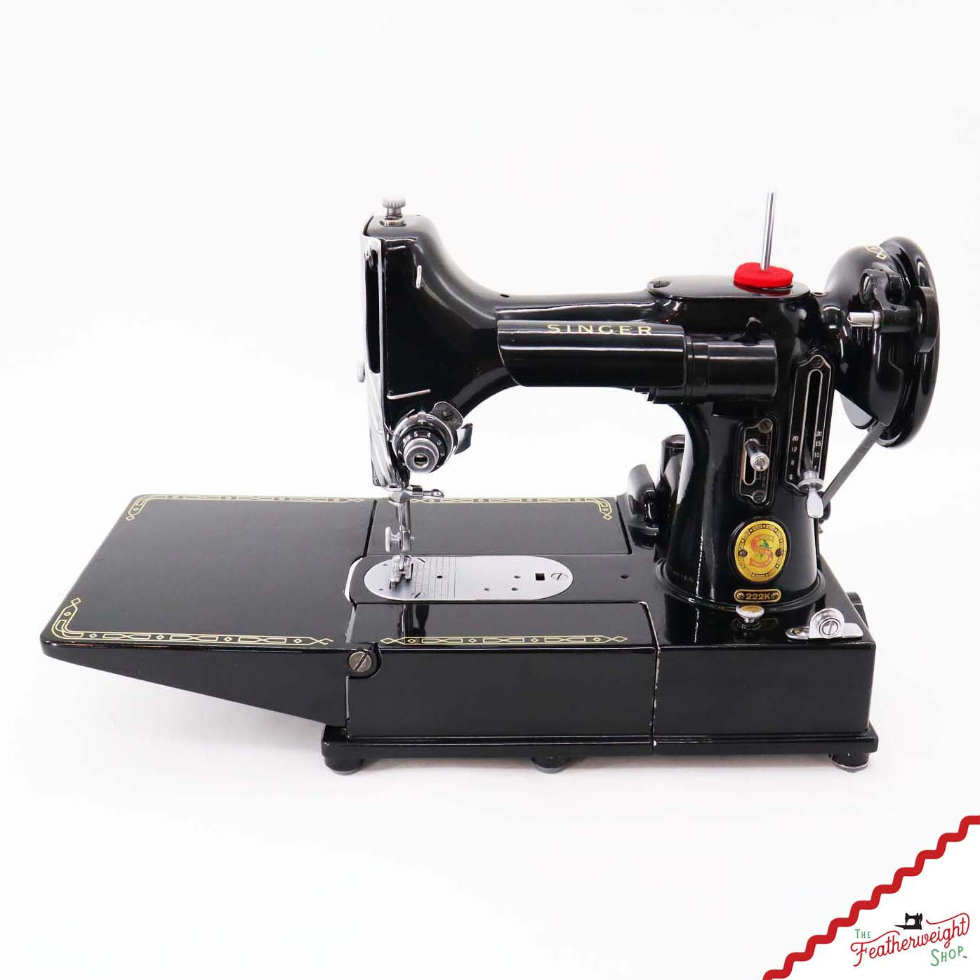 Singer Featherweight 222K Sewing Machine, Red 'S' - ES352*** - 1961