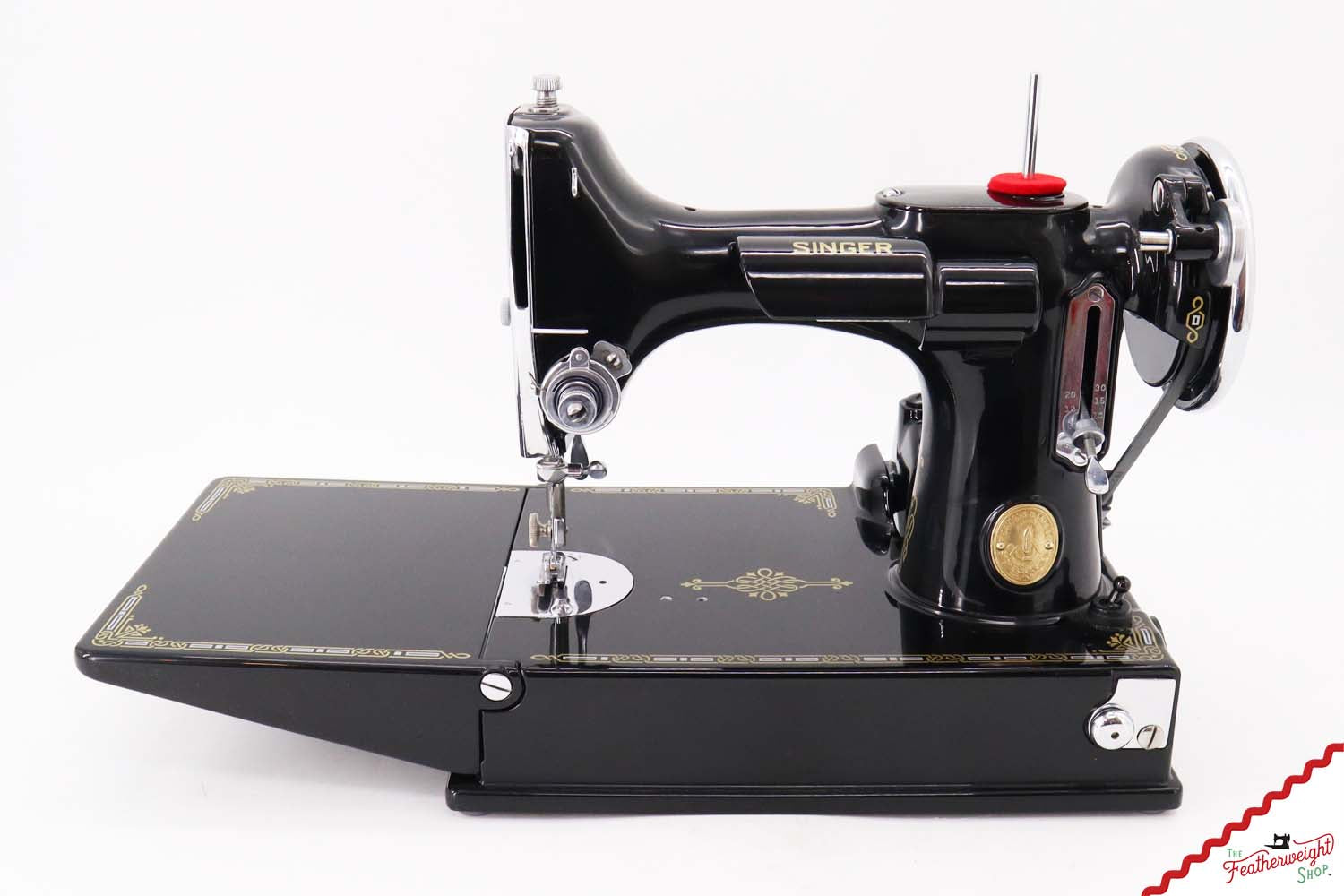 Singer Featherweight 221, "First-Run" 1933 AD551*** - Fully Restored in Gloss Black