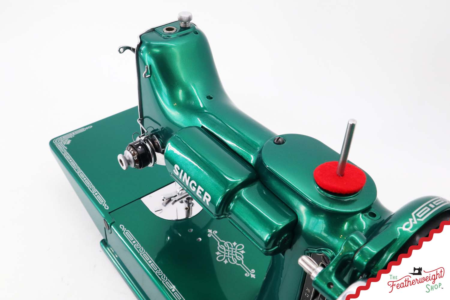Singer Featherweight 221 AG988*** - Fully Restored in Emerald Green