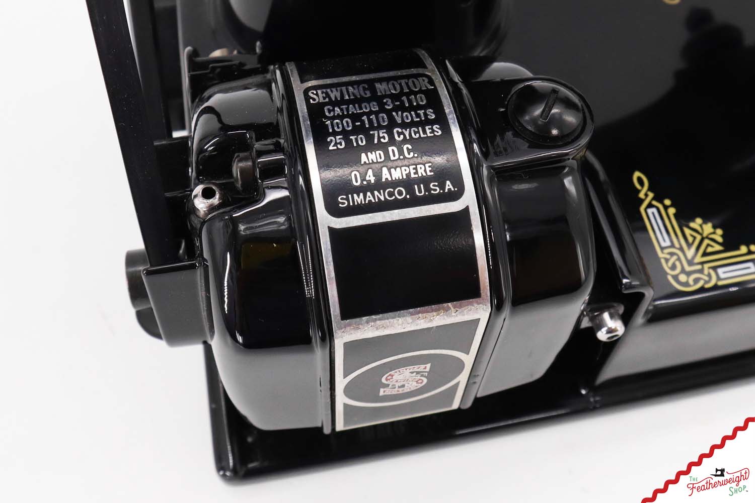 Singer Featherweight 221, "First-Run" 1933 AD551*** - Fully Restored in Gloss Black