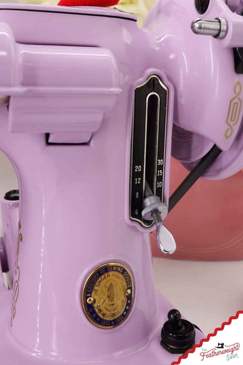 Singer Featherweight 221, Centennial - AJ909*** - Fully Restored in Wisteria