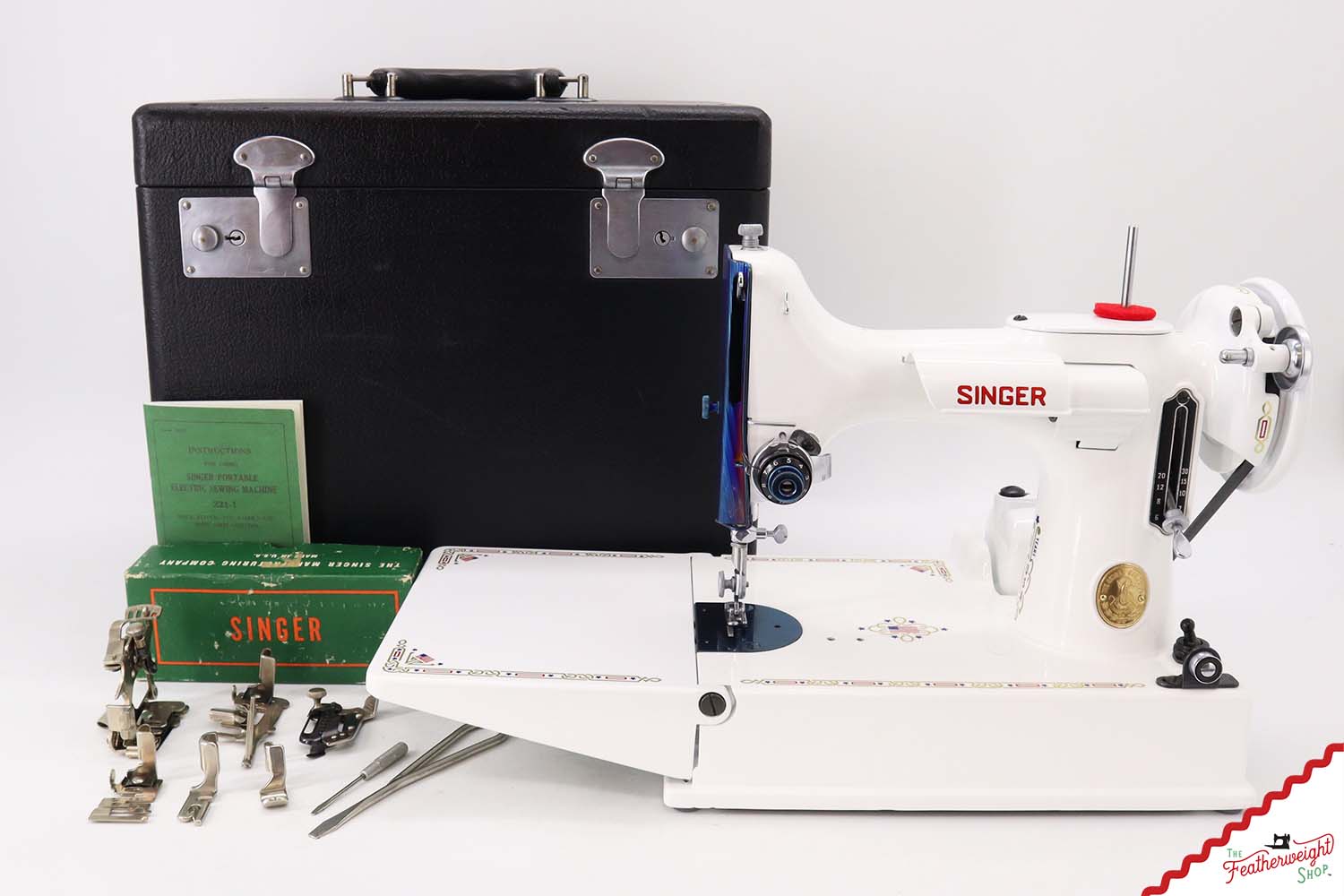 Singer Featherweight 221, - AJ363*** - Restored USA 250 Edition!