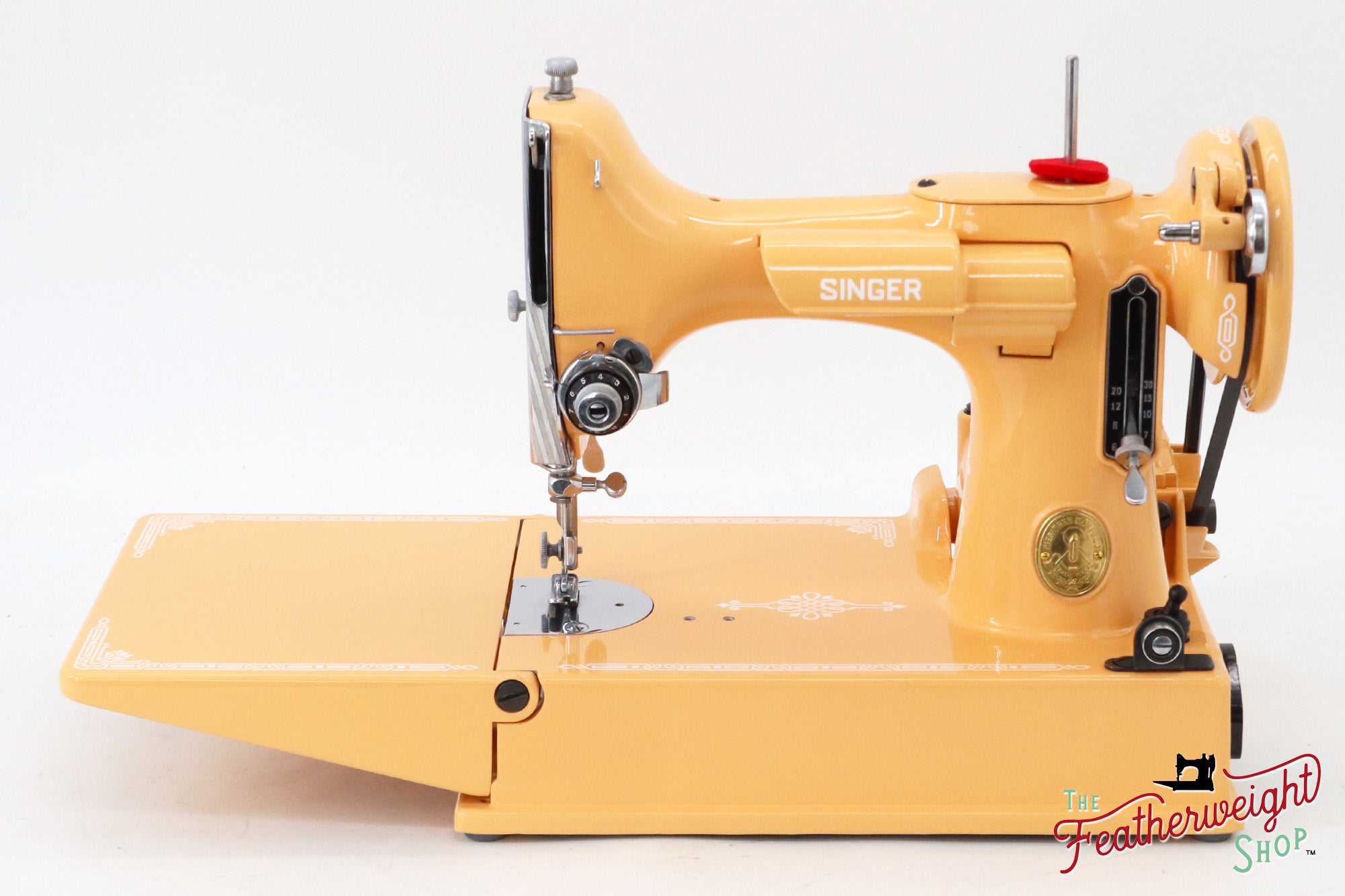 Singer Featherweight 221, AJ585*** - Fully Restored in Dreamcicle