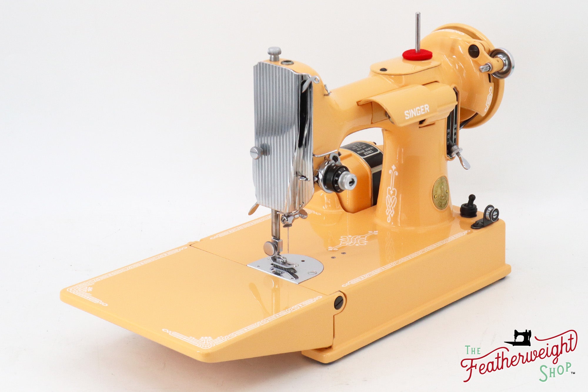 Singer Featherweight 221, AJ585*** - Fully Restored in Dreamcicle