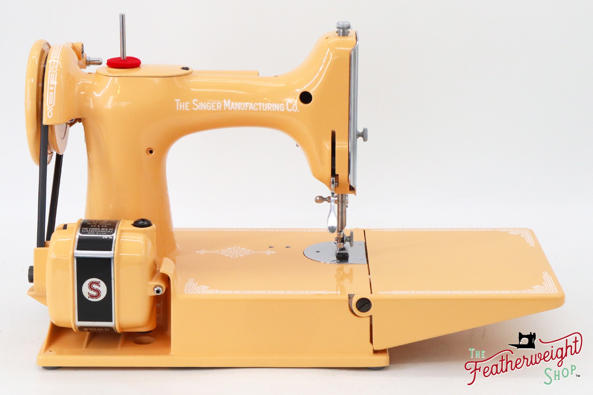 Singer Featherweight 221, AJ585*** - Fully Restored in Dreamcicle