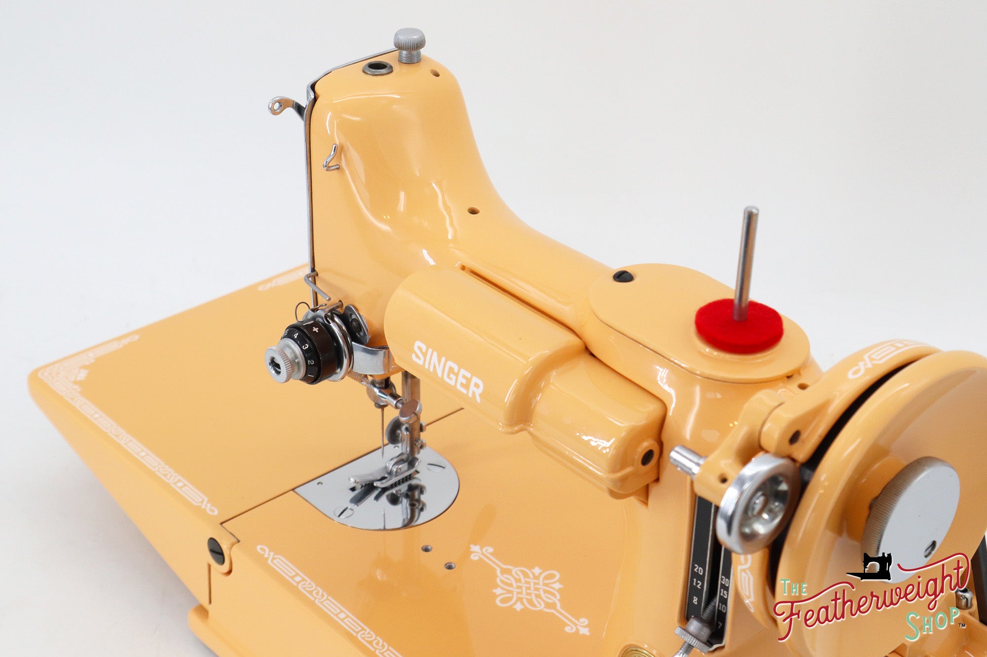 Singer Featherweight 221, AJ585*** - Fully Restored in Dreamcicle