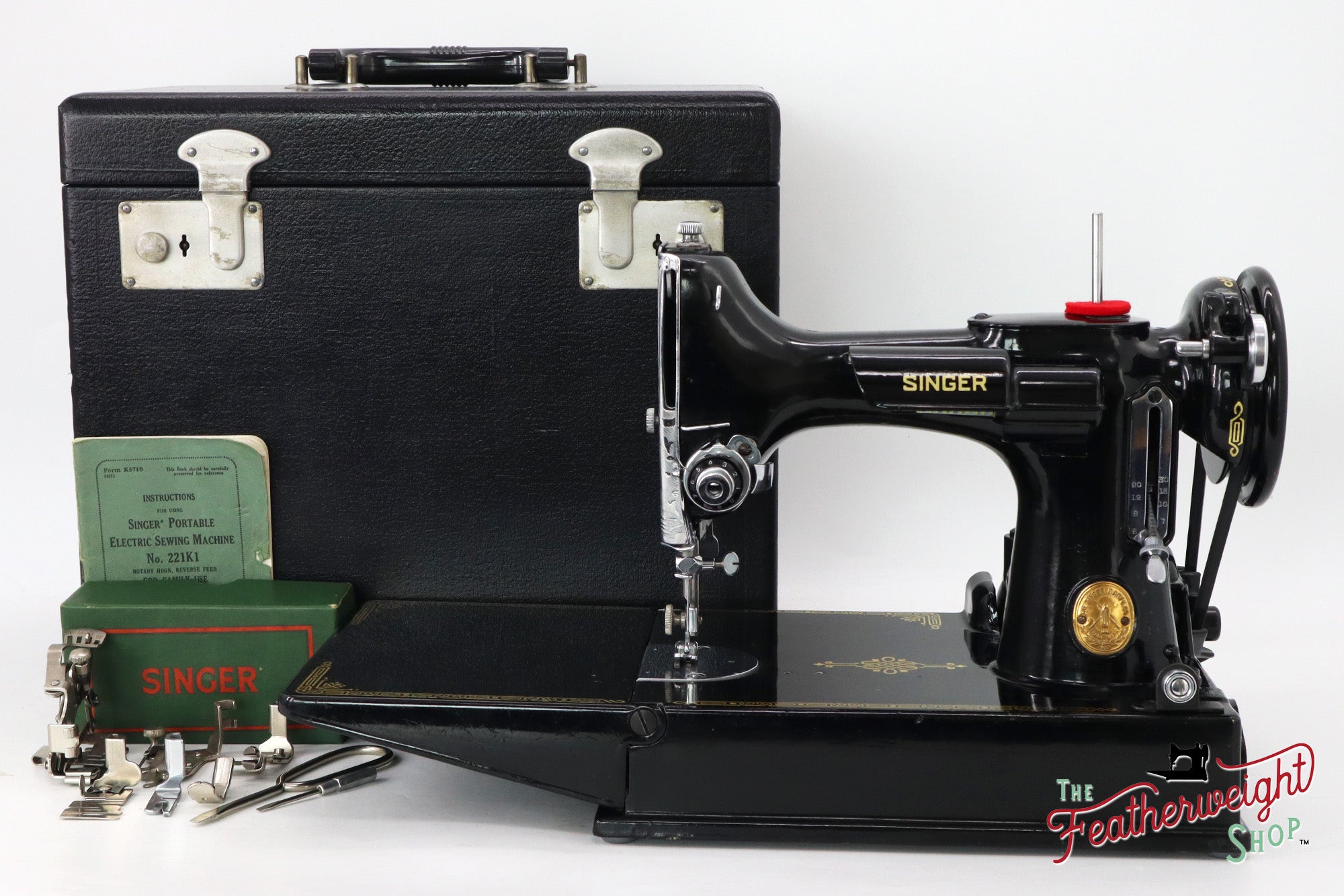 Singer Featherweight 221K, EG0776**, RARE Great Britain Decal