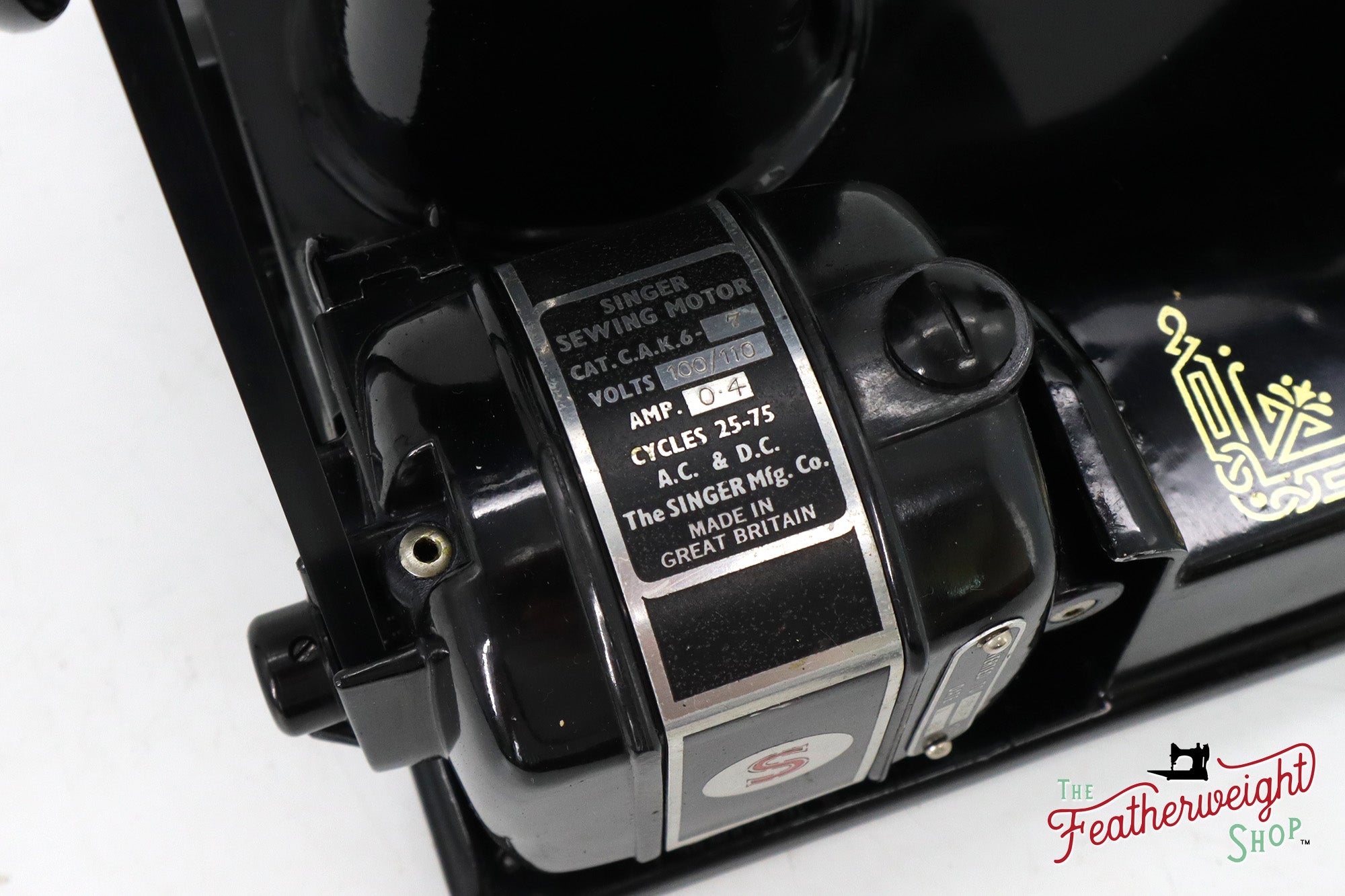 Singer Featherweight 221K, EG0776**, RARE Great Britain Decal