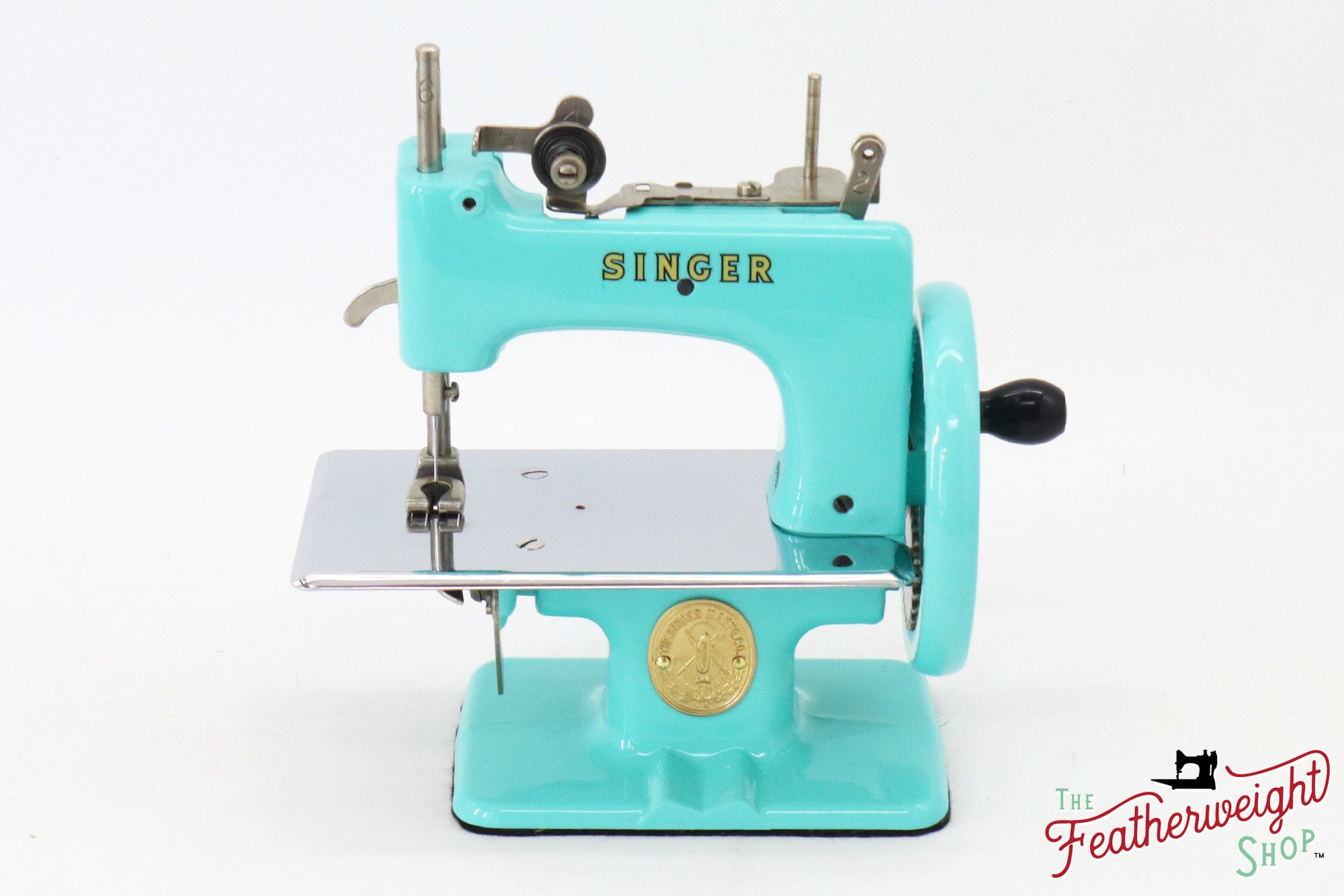 Singer Sewhandy Model 20 - Fully Restored in Tiffany Blue - April 2024, Faire