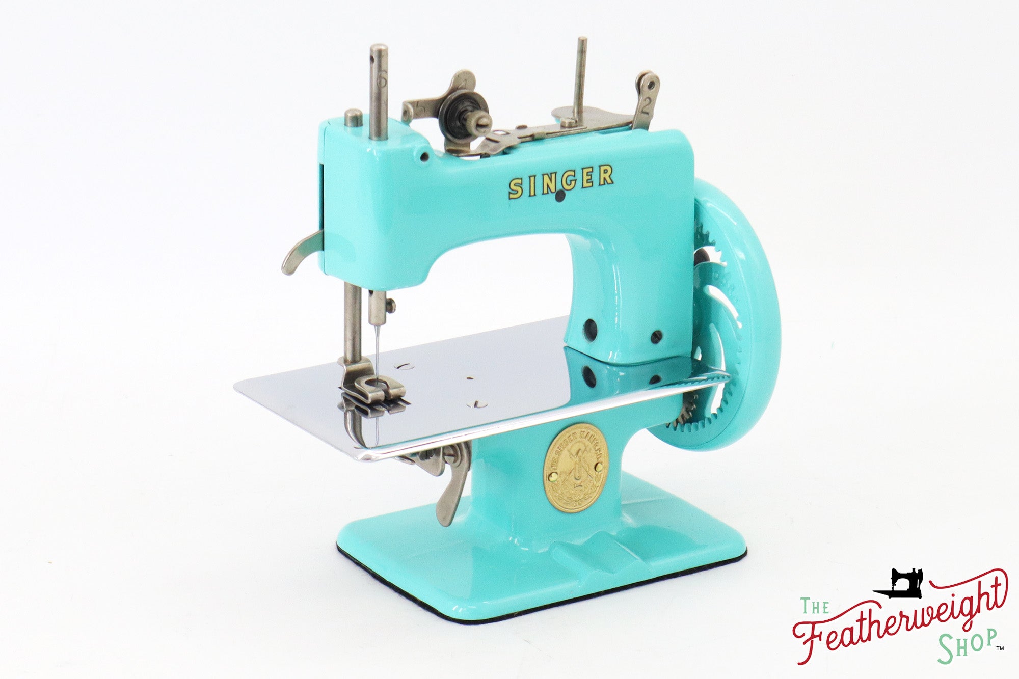 Singer Sewhandy Model 20 - Fully Restored in Tiffany Blue - April 2024, Faire