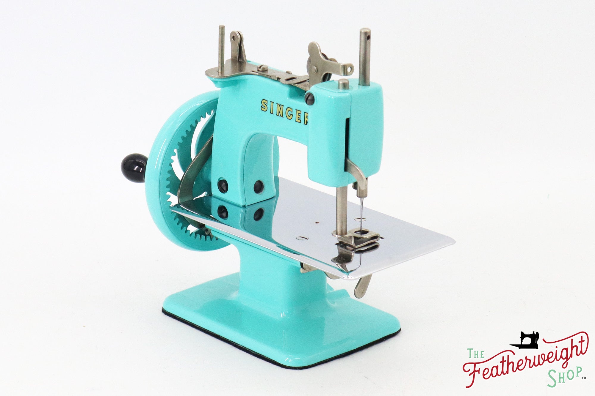 Singer Sewhandy Model 20 - Fully Restored in Tiffany Blue - April 2024, Faire