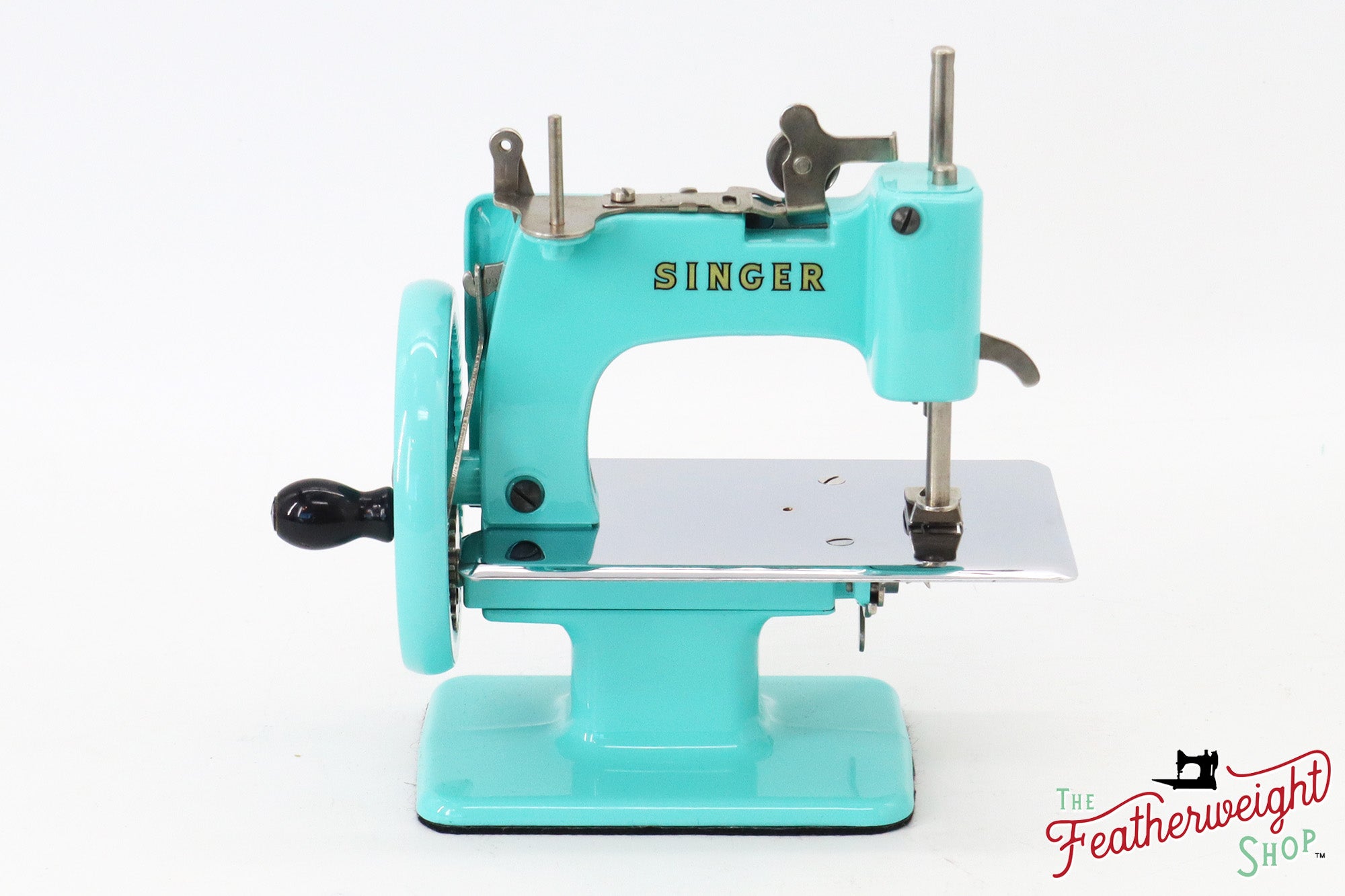 Singer Sewhandy Model 20 - Fully Restored in Tiffany Blue - April 2024, Faire