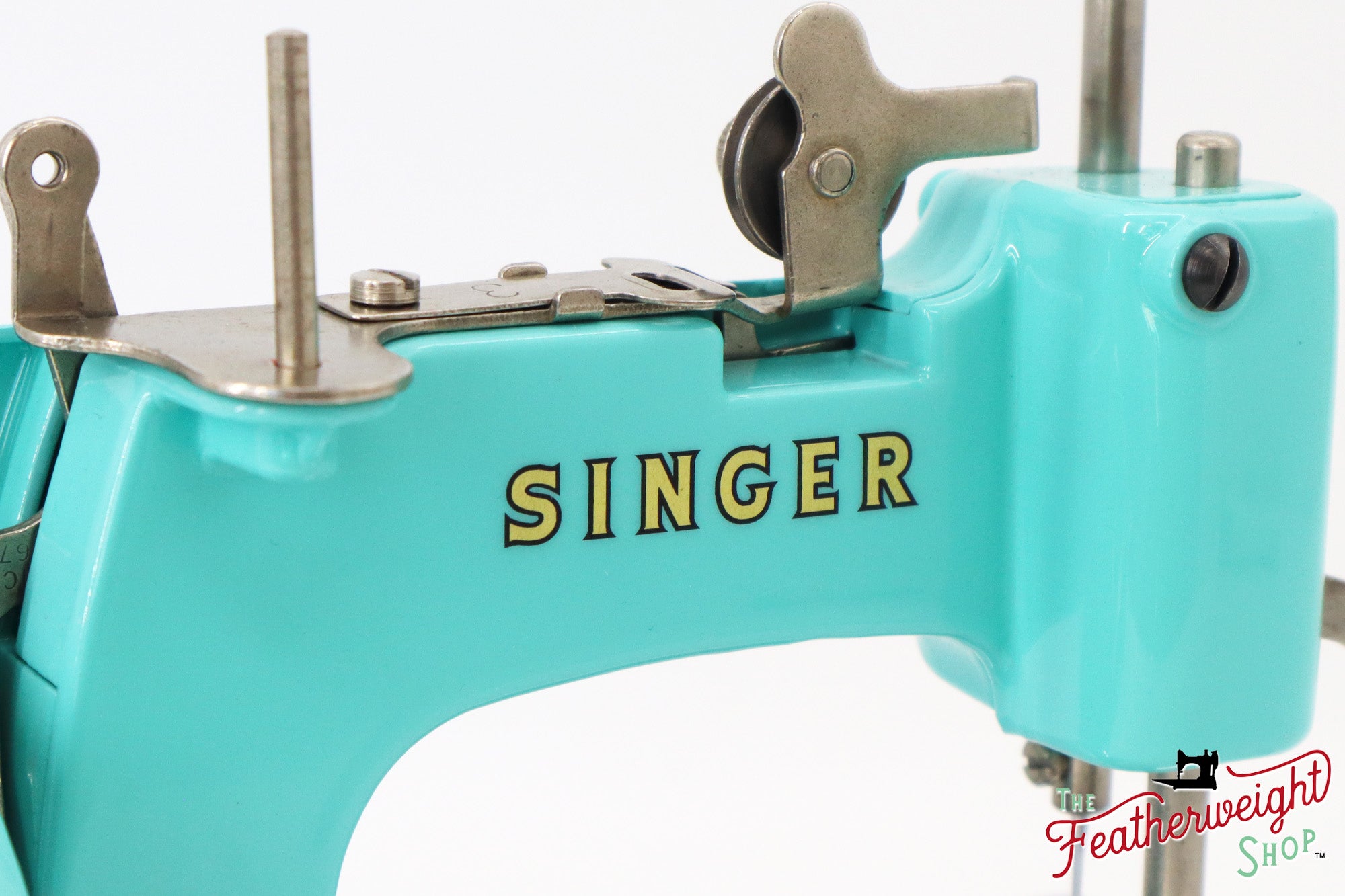 Singer Sewhandy Model 20 - Fully Restored in Tiffany Blue - April 2024, Faire