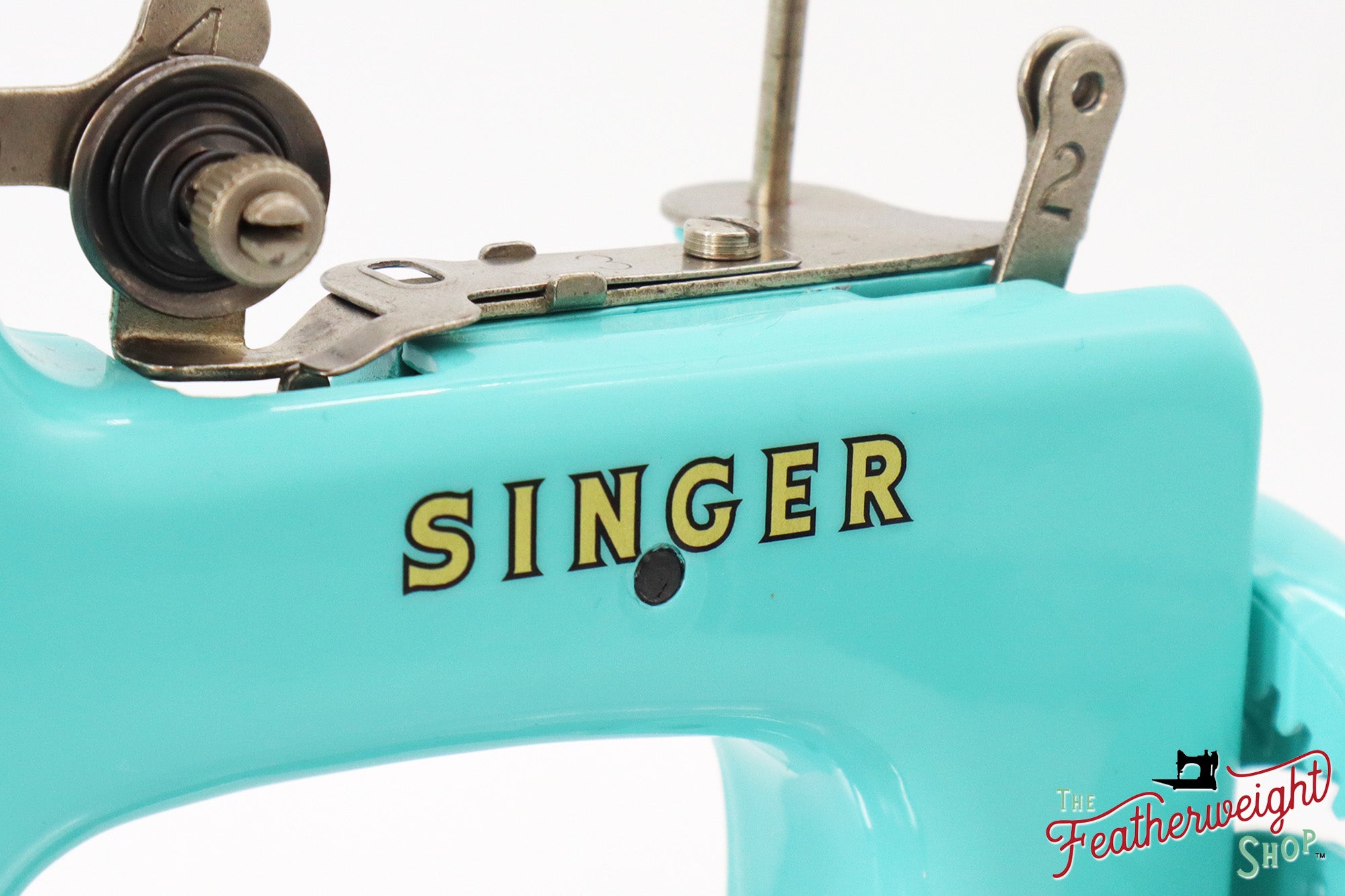 Singer Sewhandy Model 20 - Fully Restored in Tiffany Blue - April 2024, Faire