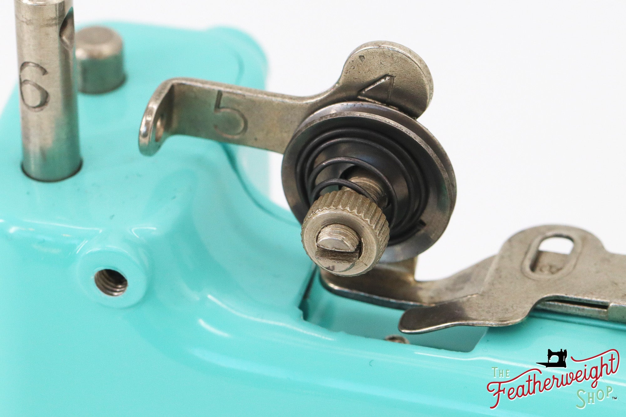 Singer Sewhandy Model 20 - Fully Restored in Tiffany Blue - April 2024, Faire