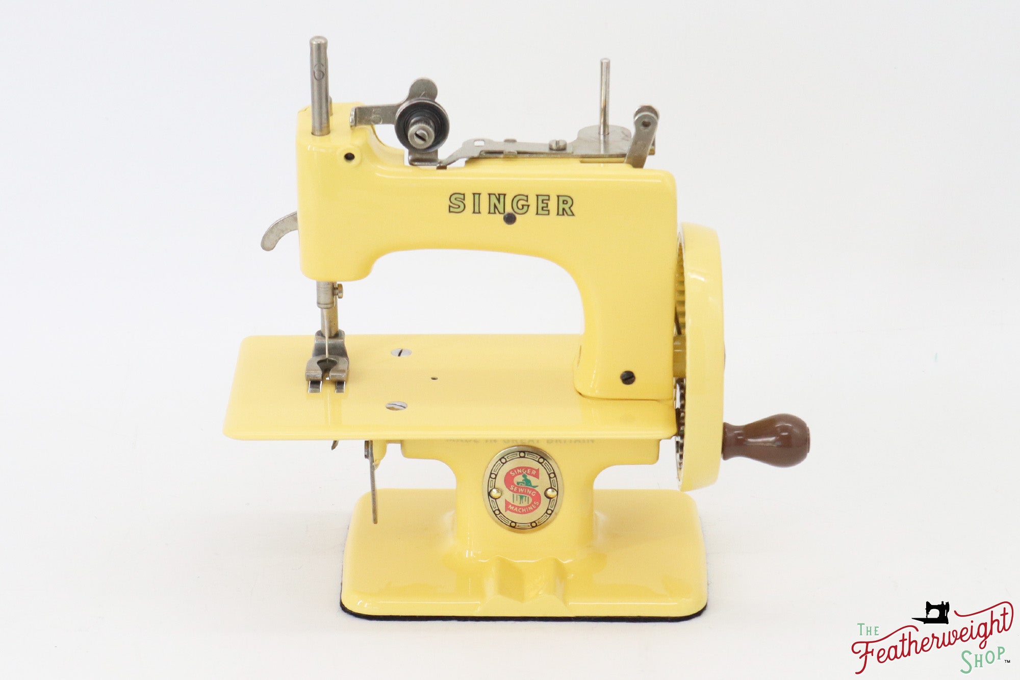 Singer Sewhandy Model 20, Red 'S' - Fully Restored in Happy Yellow, April 2024