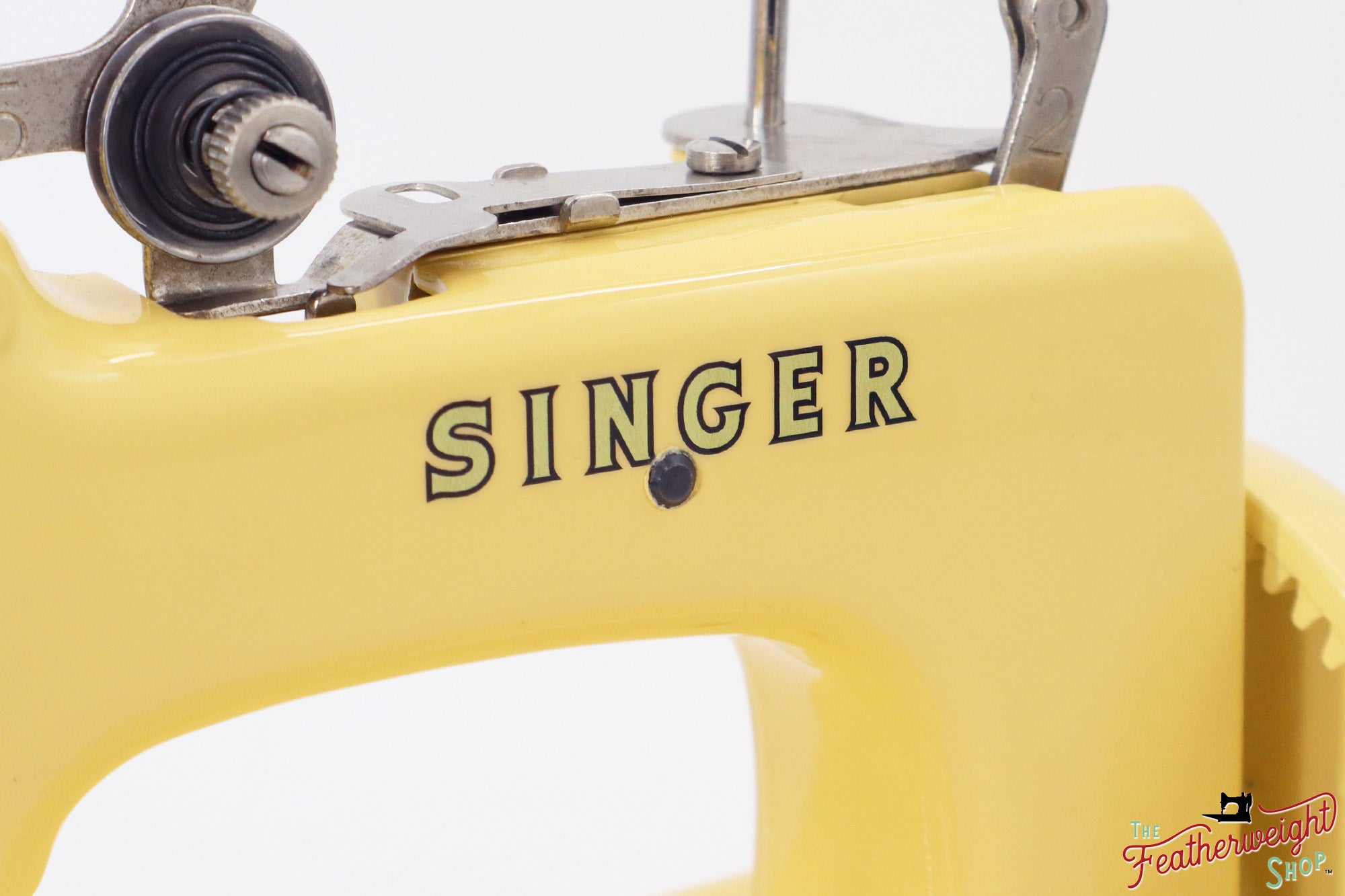 Singer Sewhandy Model 20, Red 'S' - Fully Restored in Happy Yellow, April 2024